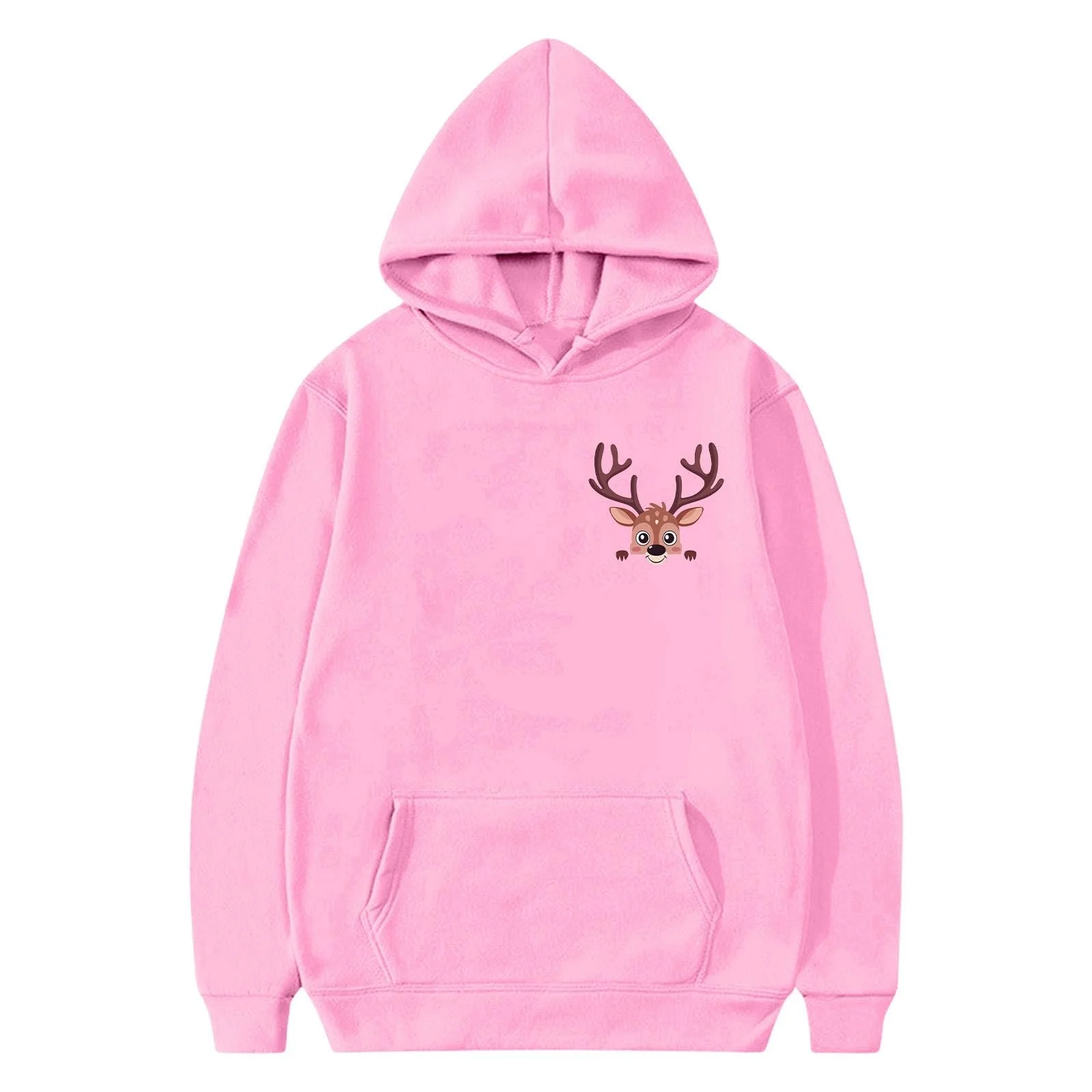 Худі Різдвяний світшот і дівчаток, з довгими рукавами, м'який, з різдвяним принтом, милий пуловер, фото №4