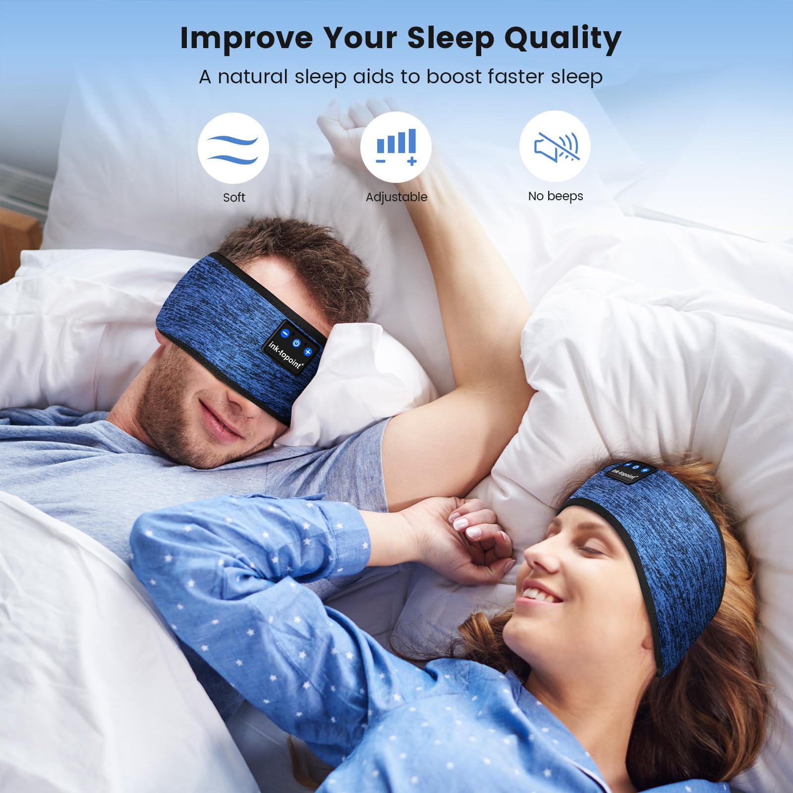 Наушники Sleep Headphones Headband Bluetooth 5.4 Черный, фото №5