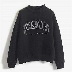 Женский свитшот с графическим принтом Los Angeles California, круглый вырез, буквенный принт, худи, свободный крой, винтажный стиль, Backwoods, одежда, воротник-стойка, длинный рукав synthetic.ua - Фото 1