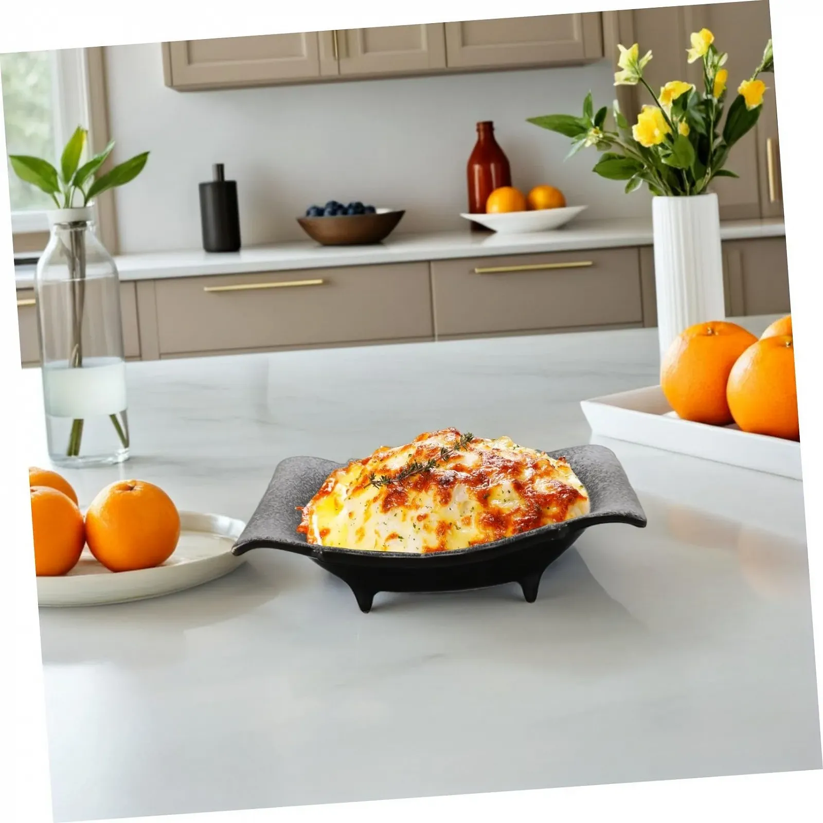 Форма для запекания IMIKEYA керамическая прямоугольная с ручками антипригарная, фото №4