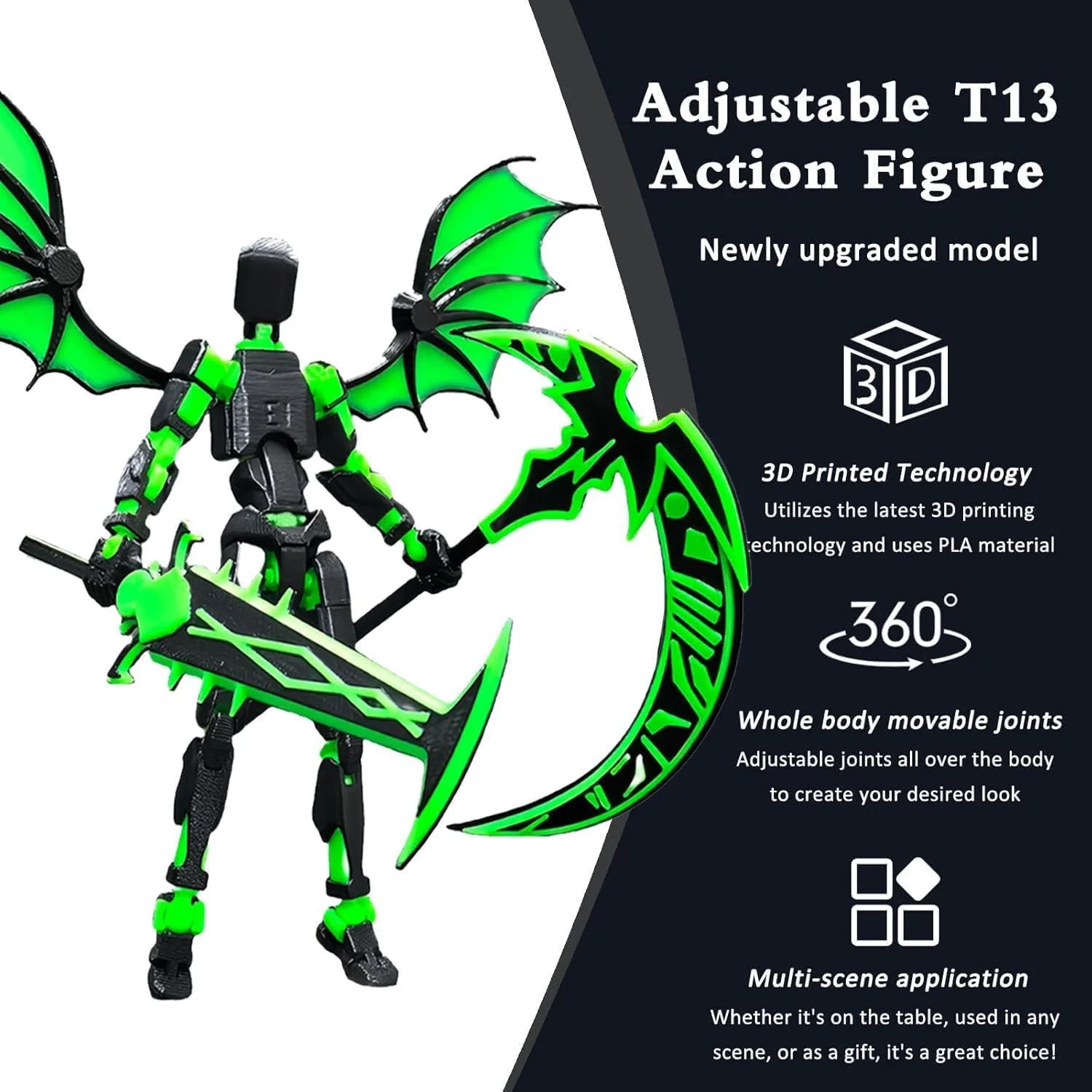 Набір фігурок T13 Dummy 13 Lucky Mobile Robot Nova T-13 Зібраний 3D-друк 2025 Рухомі шарніри, фото №5