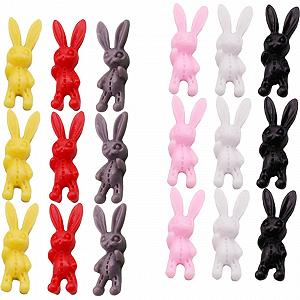 Украшение для ногтей Кролик Healvian 300 шт., набор для маникюра, украшения для дома, кролик, стразы для ногтей, мобильные аксессуары, подвески с кроликом, смола synthetic.ua - Фото 1