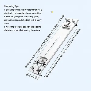Тримач для точильного каменю на мийку регульований нержавіюча сталь 304 сріблястий synthetic.ua - Фото 1