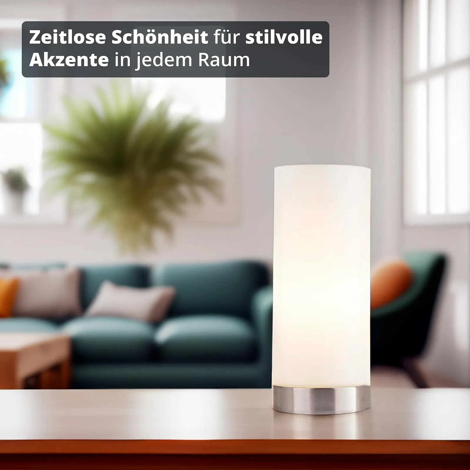 Настільна лампа KHG Basic Modern Pop E14 10.5 см Срібляста, фото №7