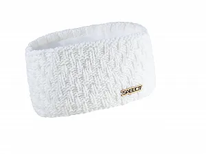 Повязка на голову зимняя SABBOT Женская Широкая с флисом Белая - Фото 1