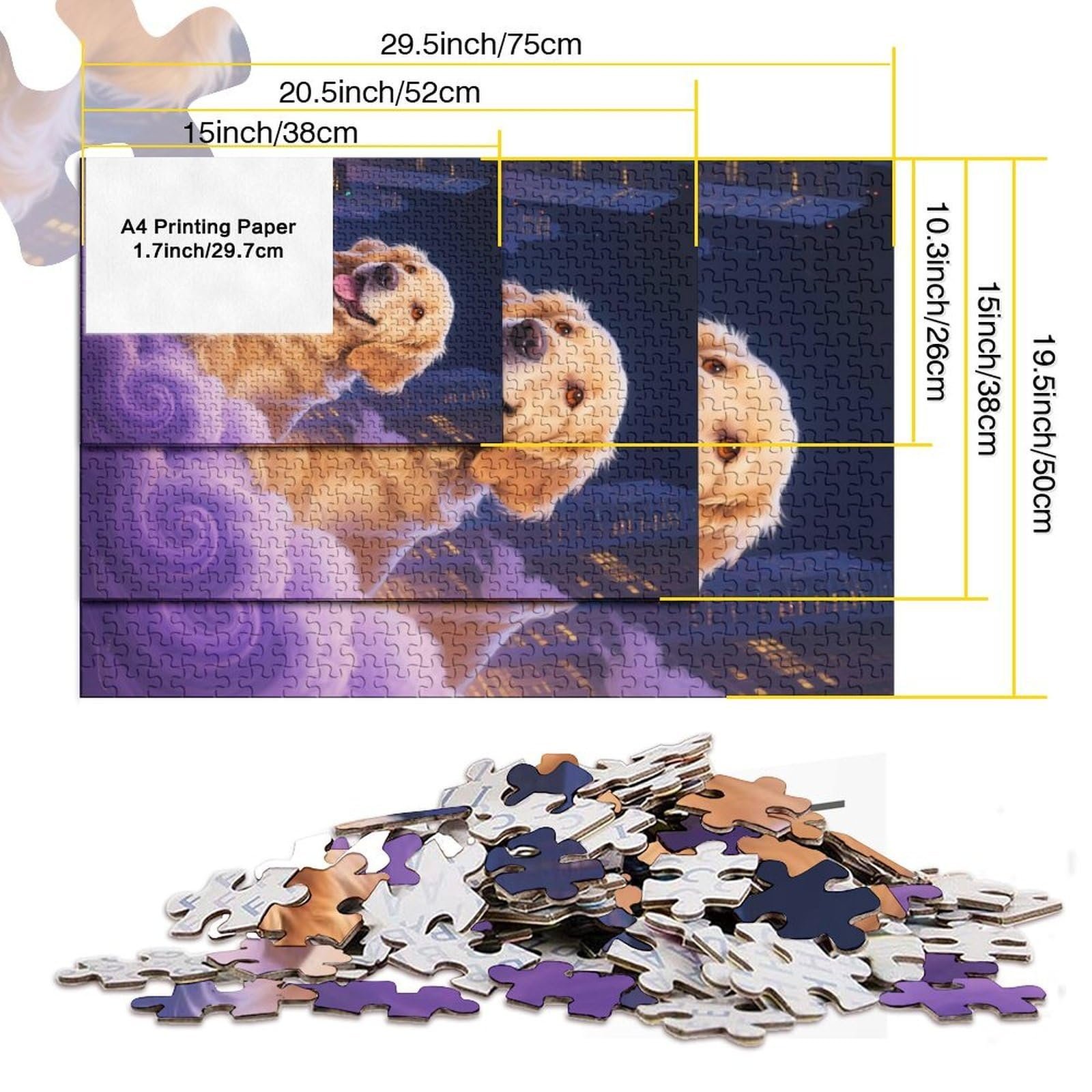 Пазлы Голден-ретривер 1000 элементов картон 38 x 26 см, фото №6