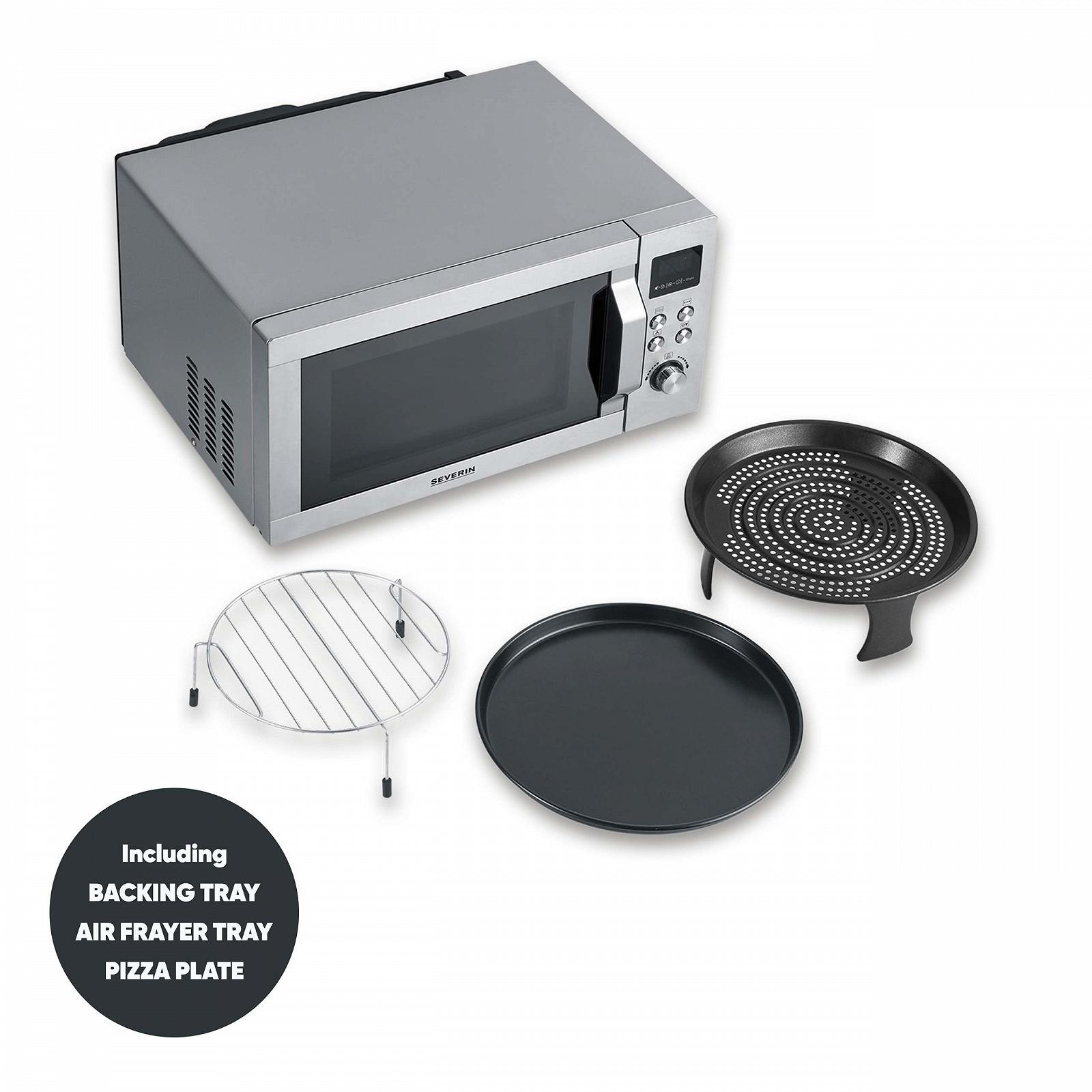 Микроволновая печь SEVERIN MW 7982 4-in-1 Crispy Wave 25 L Silver/Stainless Steel, фото №10 Микроволновая печь SEVERIN MW 7982 4-in-1 Crispy Wave 25 L Silver/Stainless Steel, фото №10