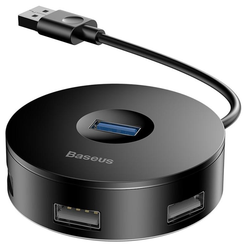 Перехідник HUB Baseus Round Box USB to 3.0 3USB 2.0 CAHUB-F, фото №3
