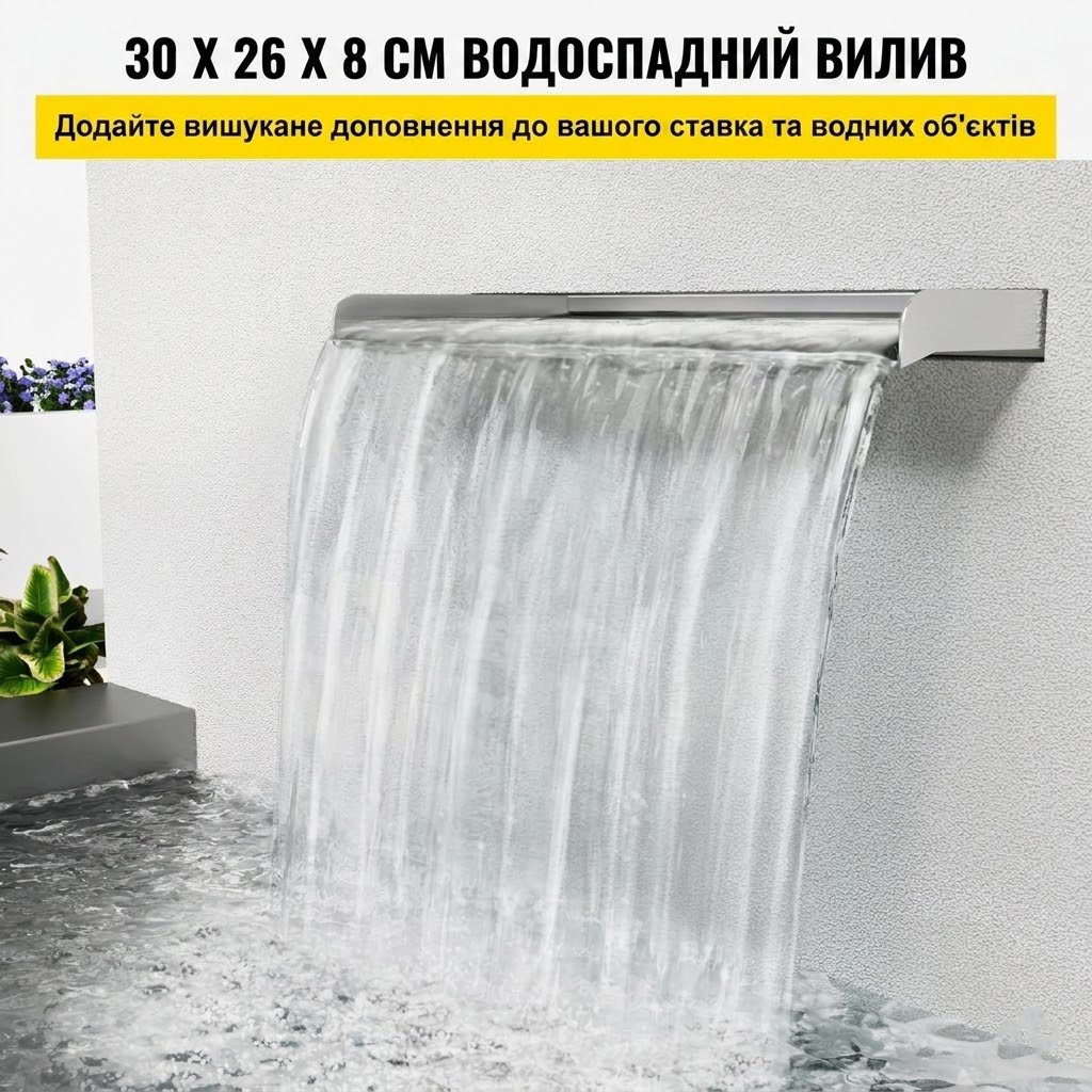 Декоративный водопад Vevor SMPQ-7236 / Silver, фото №2