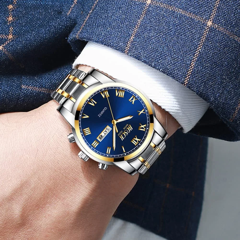 Чоловічий аналоговий годинник 42 мм Великий циферблат З підсвічуванням, фото №3 Чоловічий аналоговий годинник 42 мм Великий циферблат З підсвічуванням, фото №3