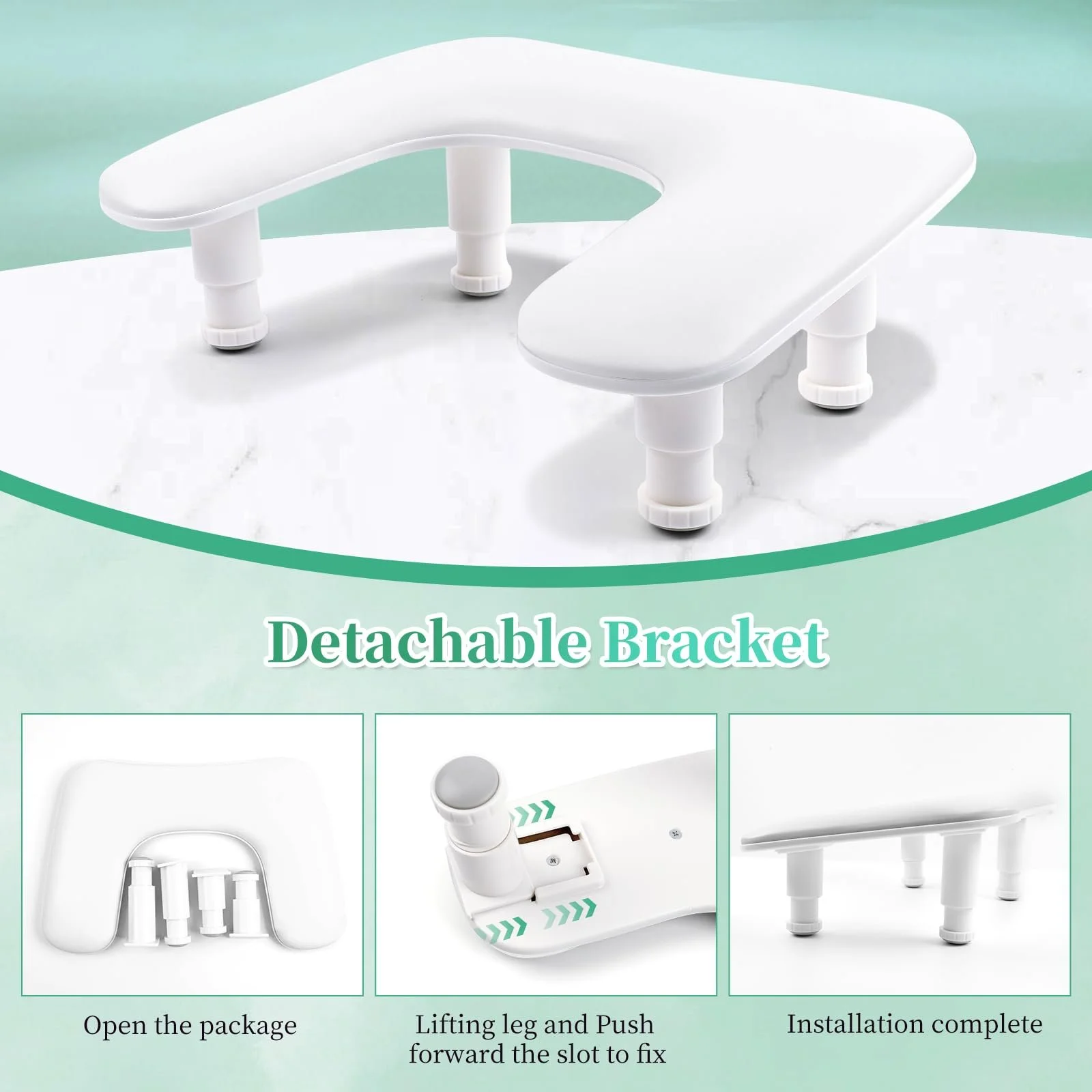 Підставка під руку U-подібна ANGNYA, подушка для манікюру зі знімними кронштейнами, фото №4 Підставка під руку U-подібна ANGNYA, подушка для манікюру зі знімними кронштейнами, фото №4