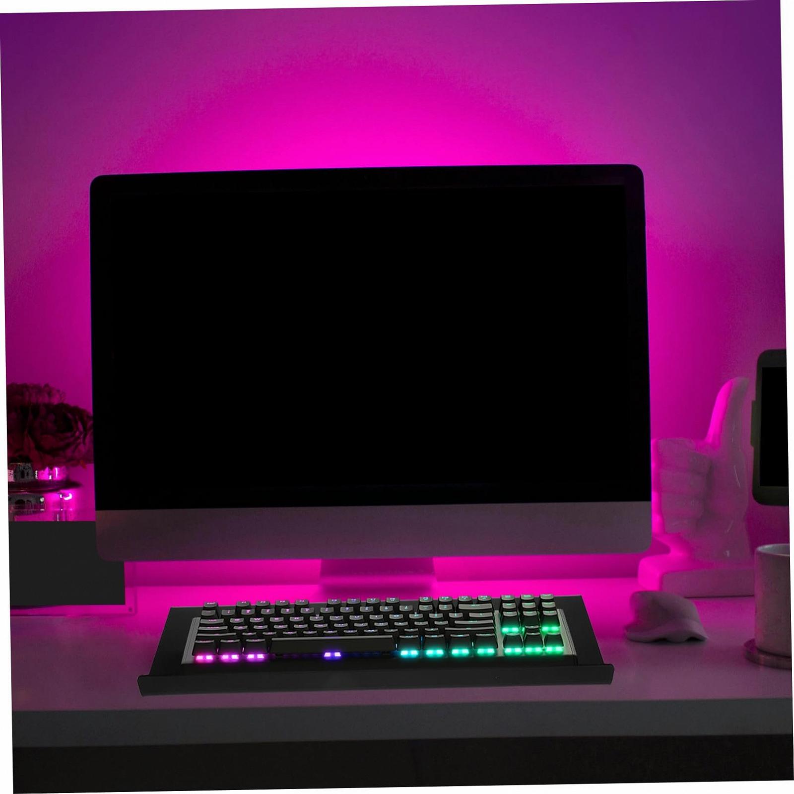 Підставка для клавіатури Нахилена акрилова Ергономічна Нековзка Сумісна Стабільна Сучасна для офісу та дому, фото №8