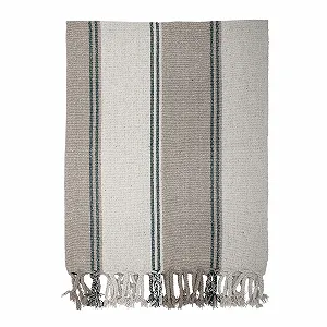 Покрывало Хлопковое Bloomingville Зеленый 160 см x 130 см synthetic.ua - Фото 1