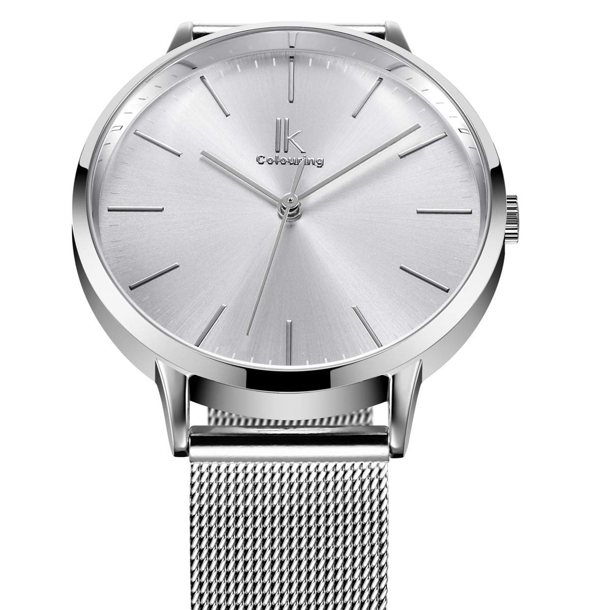 Жіночий годинник Тип Alienwork IK Minimalist 36 мм, з сітчастим ремінцем, фото №3