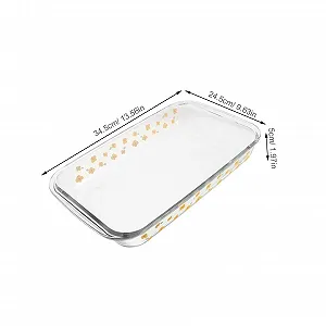 Противень стеклянный TOPBATHY прямоугольный, прозрачный, термостойкий synthetic.ua - Фото 1