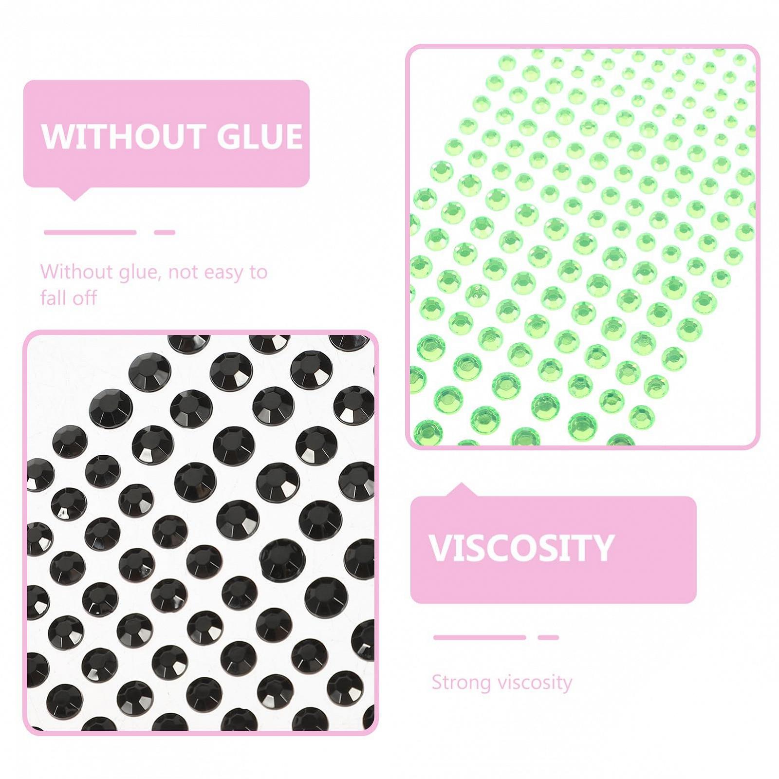 Наклейки для нігтів та обличчя Ipetboom, 12 аркушів, блискучі самоцвіти, унікальна, фото №8