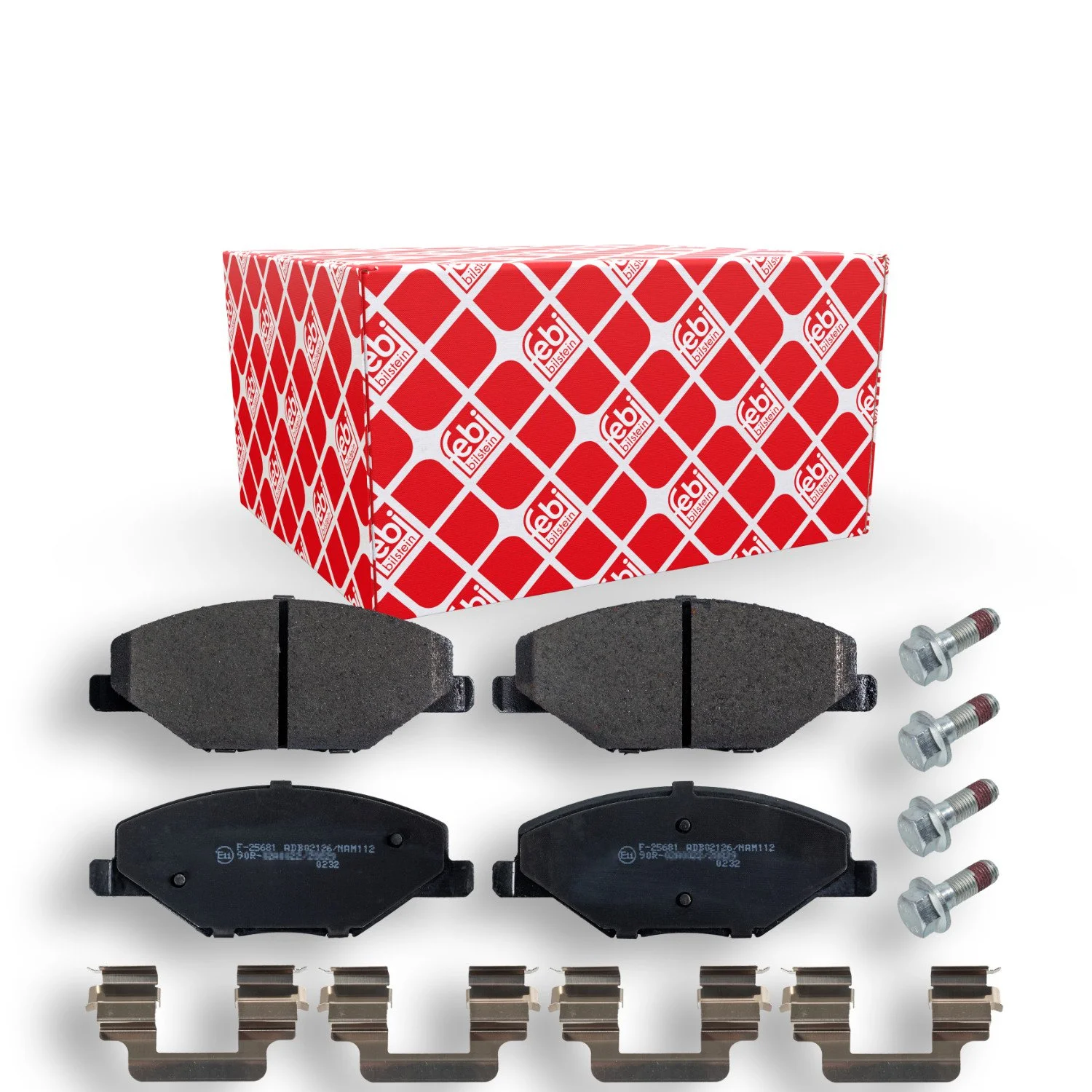 Комплект тормозных колодок FEBI BILSTEIN 171000 для SKODA VW, передняя ось, фото №1
