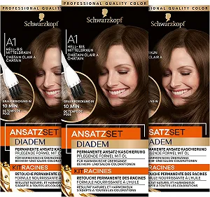 Фарба для волосся Diadem Root Set A1 Світло-середній коричневий, 22 мл - Фото 1