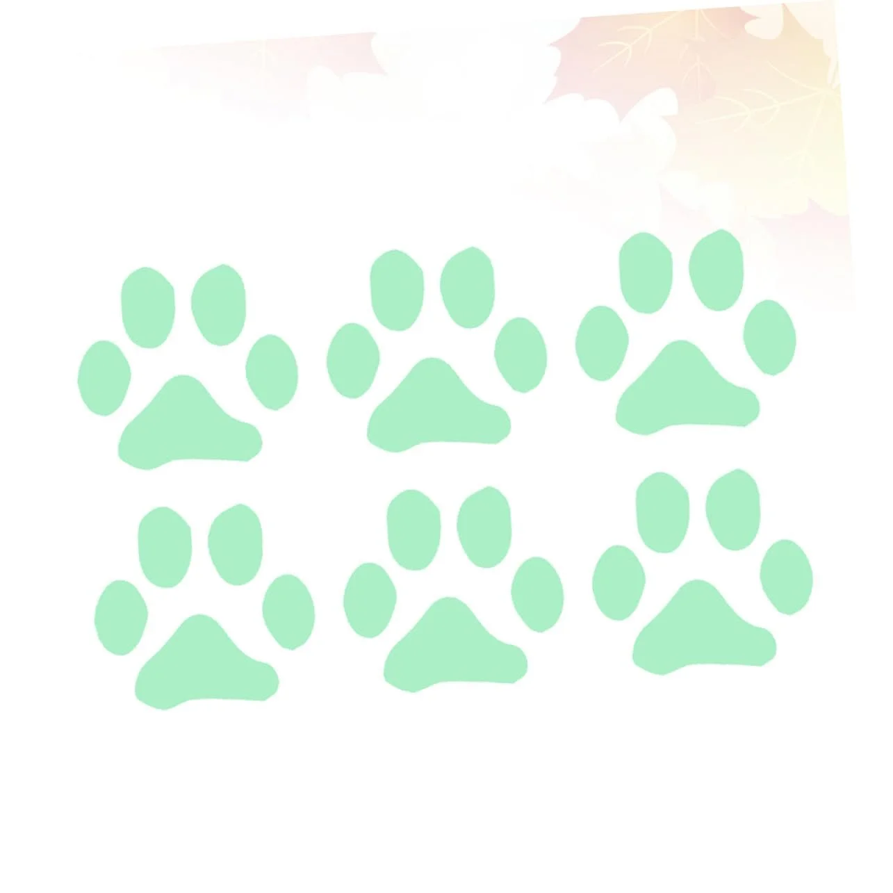 Набір наклейок на стіну BESTYASH Fluorescent Paws Самоклеючі 6 шт., фото №6