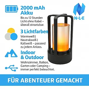Настільна лампа N-L-E світлодіодна алюмінієвий сплав 2000 mAh срібляста synthetic.ua - Фото 1
