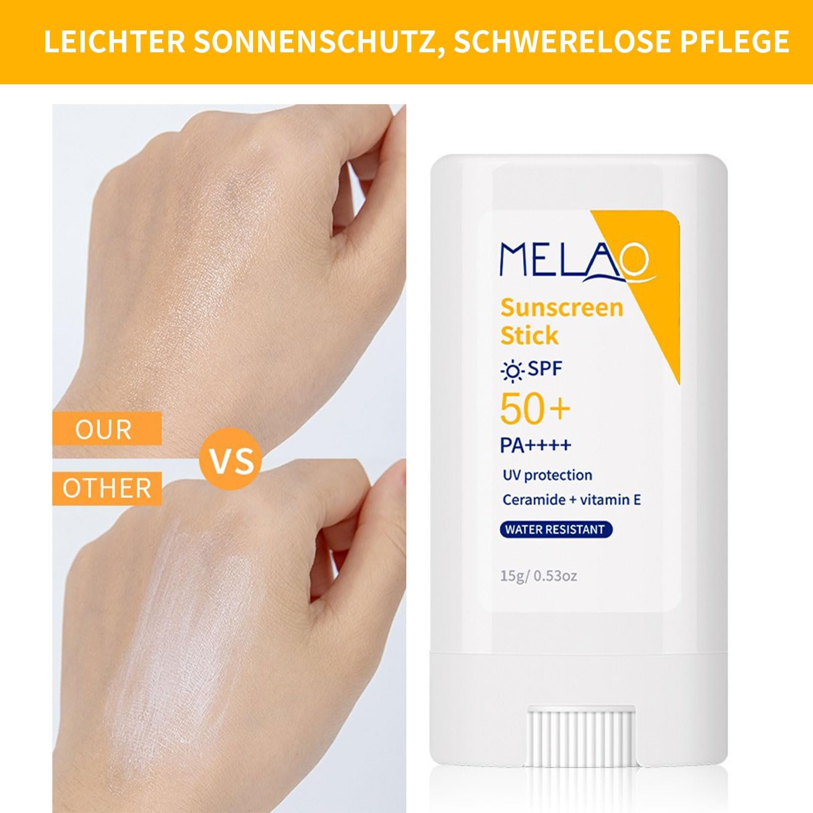 Стик солнцезащитный Shefave Mineral SPF50+PA++++ с гиалуроновой кислотой и керамидами, фото №5
