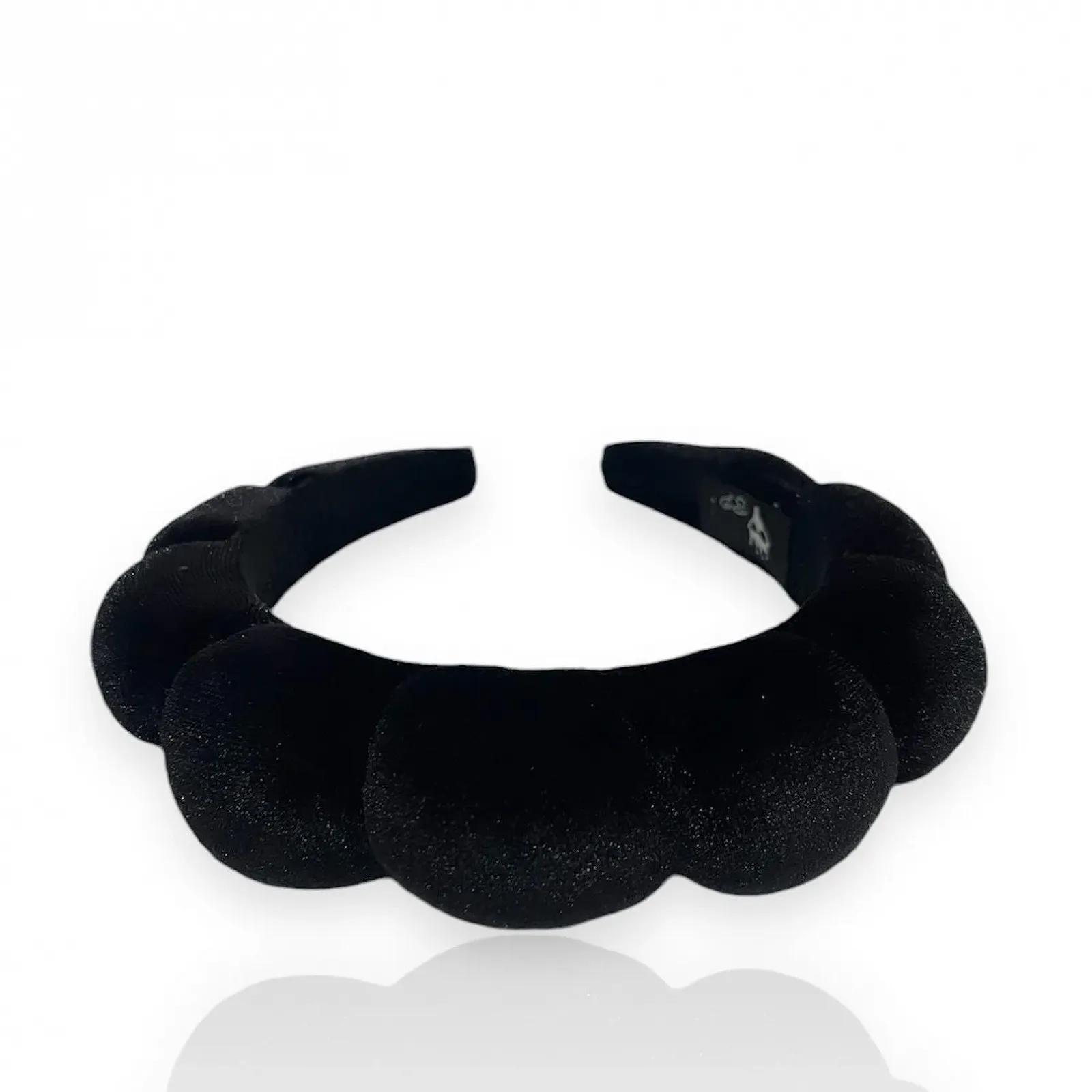 Обруч на голову Бархатная с подкладкой Черный, фото №4
