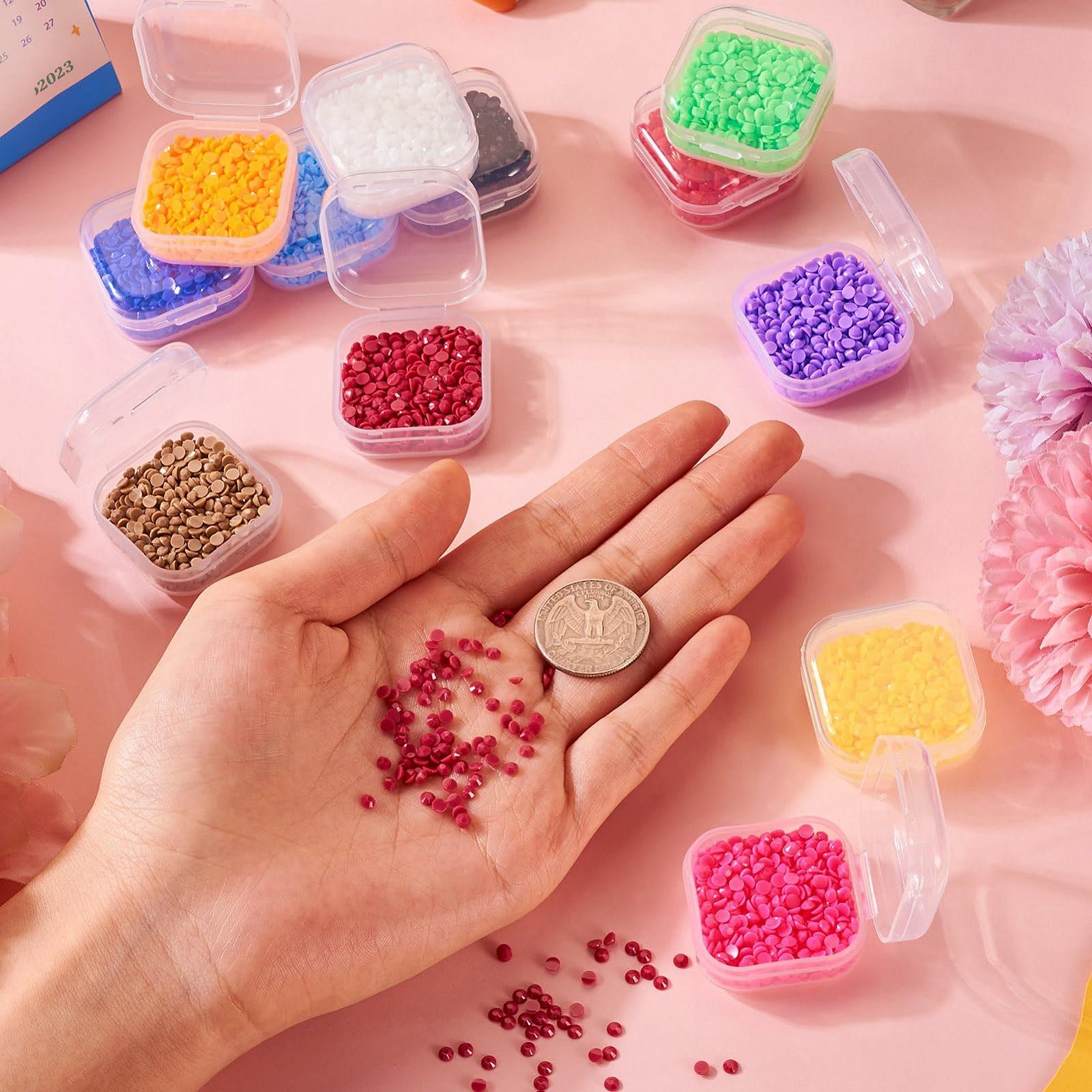 Стразы полукруглые с плоским основанием 60 г, 12 цветов, из эпоксидной смолы для декорирования ногтей, разноцветные кабошоны для одежды, обуви, макияжа и аксессуаров для ногтей, фото №7