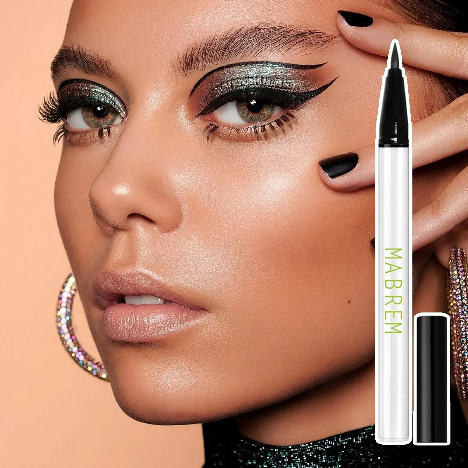 Жидкая Подводка для глаз Anloximt черный, фото №6