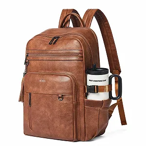 Купить Рюкзак для ноутбука Shrrie 17 дюймов Vegan Leather Карамельно-коричневый - Фото 1 Рюкзак для ноутбука Shrrie 17 дюймов Vegan Leather Карамельно-коричневый - Фото 1