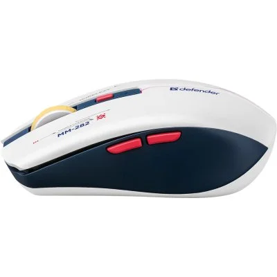 Мышка Defender Dila MM-282 Wireless White/Blue (52282), фото №3 Мышка Defender Dila MM-282 Wireless White/Blue (52282), фото №3