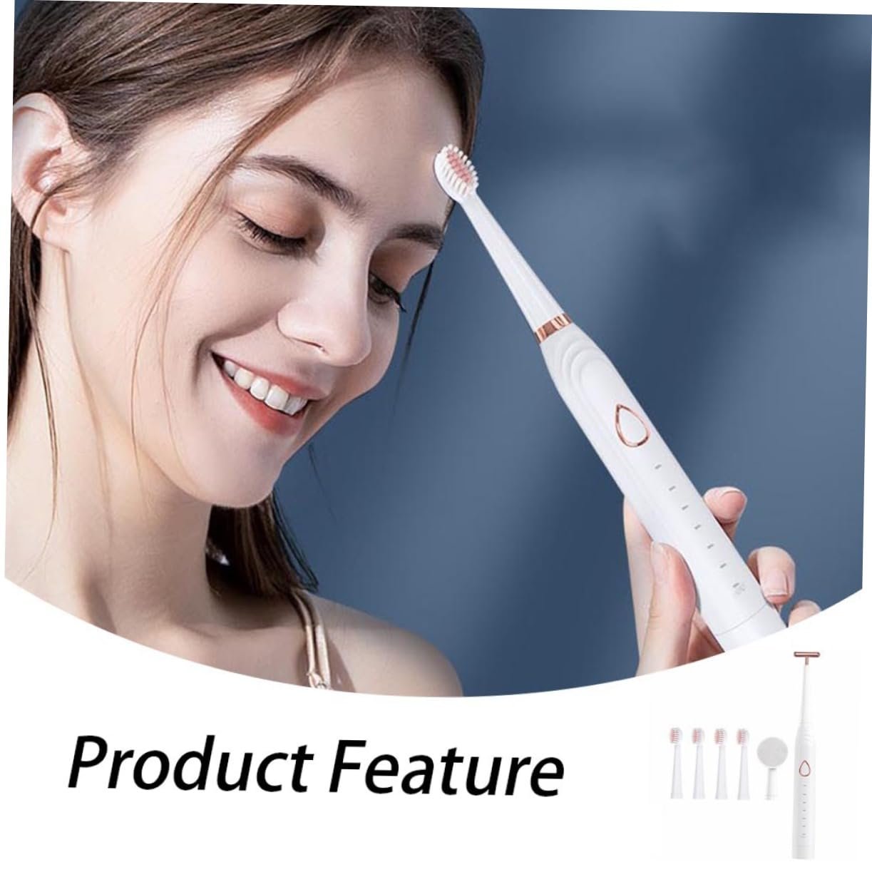 Звукова електрична зубна щітка OATIPHO 1Satz Premium для видалення нальоту, фото №6