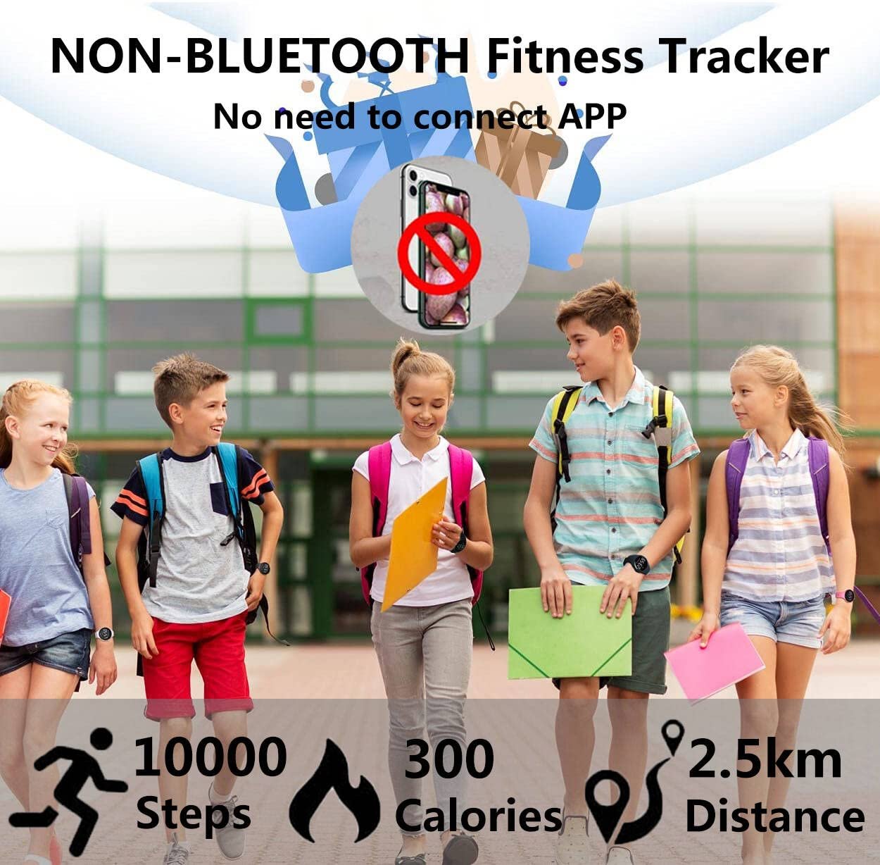 Цифровой Фитнес-браслет, водонепроницаемый, без Bluetooth, светодиодный, перезаряжаемый, для детей и взрослых, без приложения, фото №6