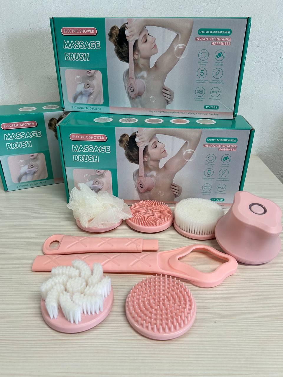 Электрическая массажная щетка для тела Cleaning brush N707, фото №2 Электрическая массажная щетка для тела Cleaning brush N707, фото №2