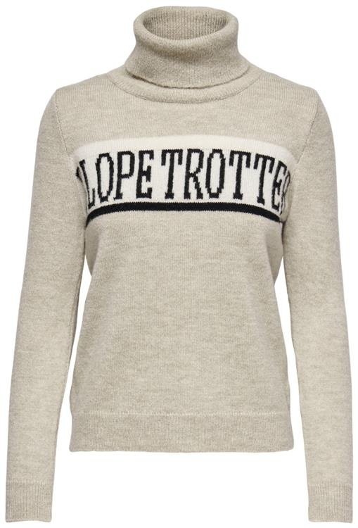 Пуловер ONLSLOPE L/S ROLLNECK PULLOVER KNT 15248082-Pumice Stone ONLY M, фото №1