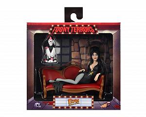 Фігурка NECA Elvira, Mistress of The Dark Toony Terrors Elvira на дивані 15 см - Фото 1