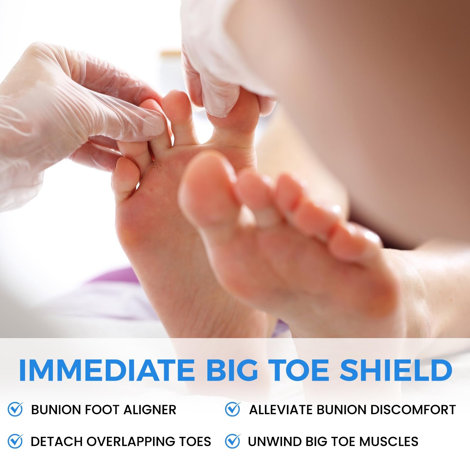 Роздільник для великого пальця ноги 8 шт. для жінок та чоловіків, коректор вальгусної деформації, фото №5 Роздільник для великого пальця ноги 8 шт. для жінок та чоловіків, коректор вальгусної деформації, фото №5