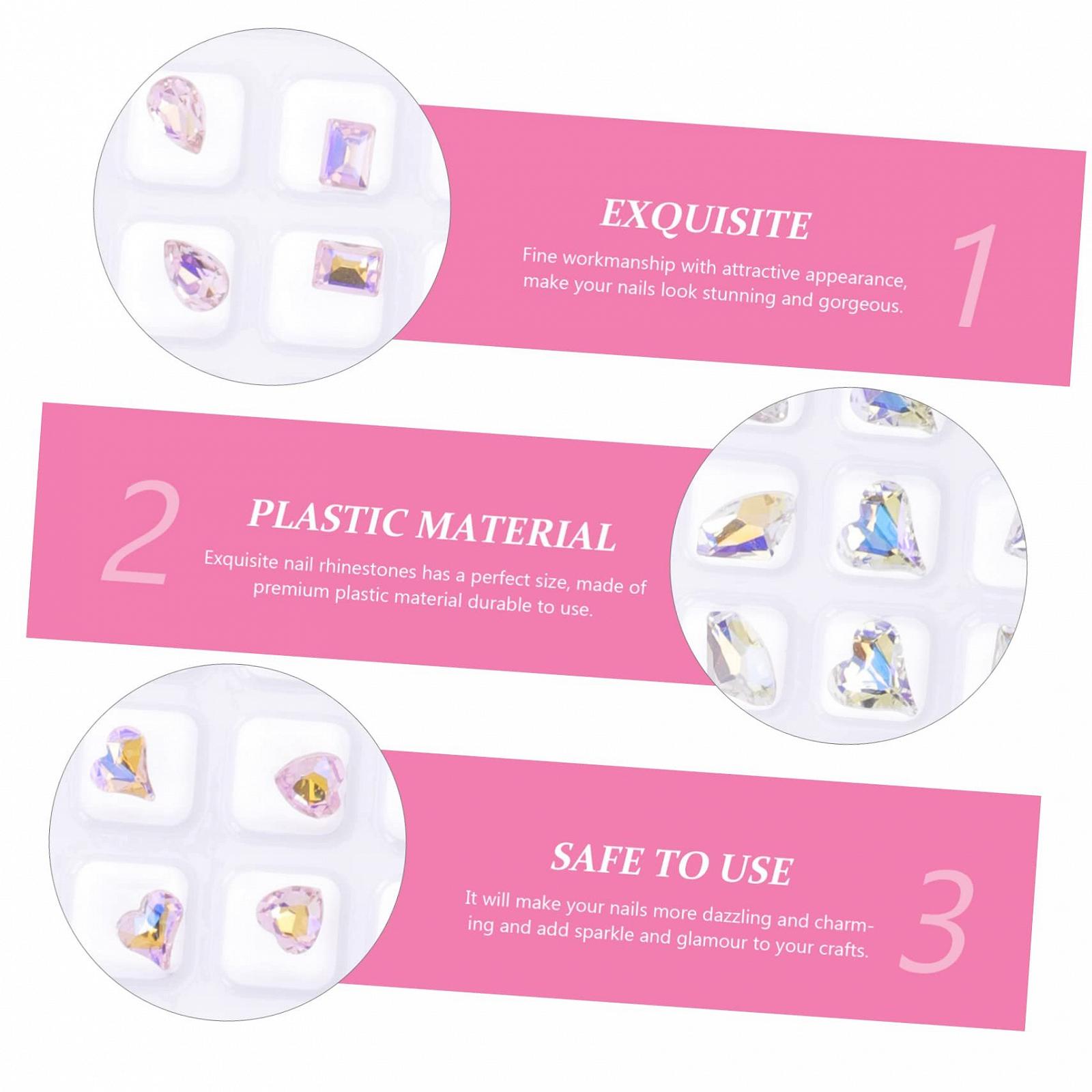 Стразы Mikinona Плоские 40 шт, фото №5