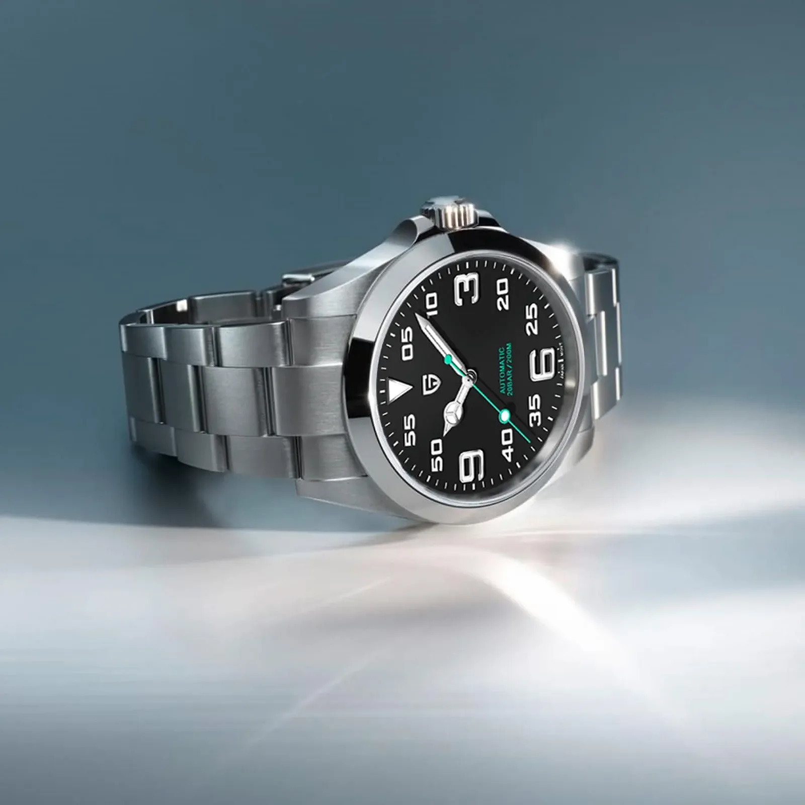 Часы Pagani Design Мужские, сапфировое стекло, нержавеющая сталь, 200M, автоматические, дайвинг, Japan NH35A, автоматические механические, фото №4 Часы Pagani Design Мужские, сапфировое стекло, нержавеющая сталь, 200M, автоматические, дайвинг, Japan NH35A, автоматические механические, фото №4