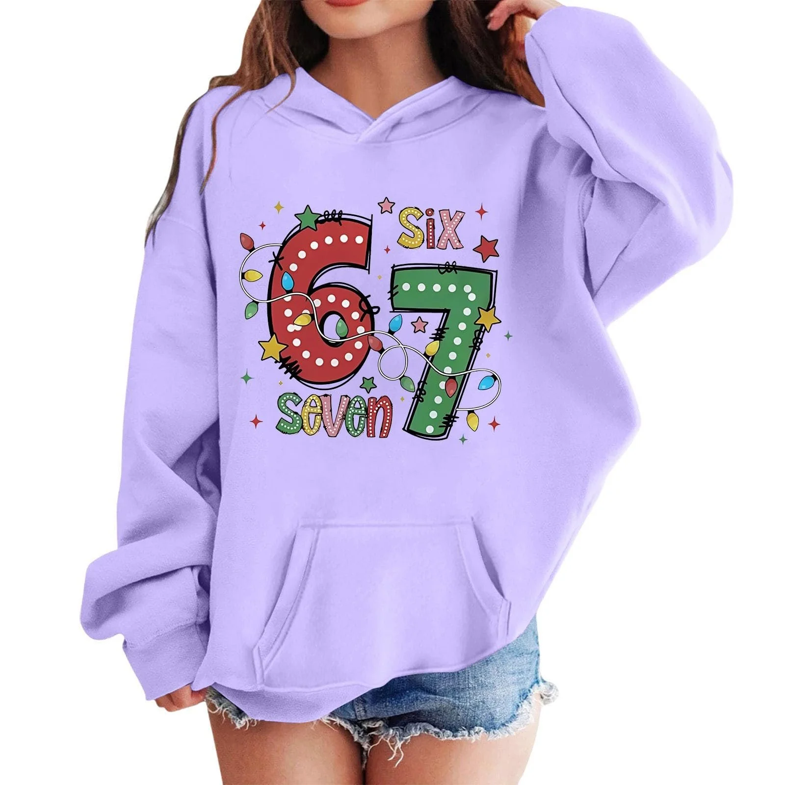 Свитшот 67-Drucke для девочки, зимний, размер 134, Худи, размер 164, Мягкий свитер, размер 140, Пуловер, размер 176, Толстовка, зимняя флисовая куртка, теплая футболка, джемпер для мальчика, фото №2