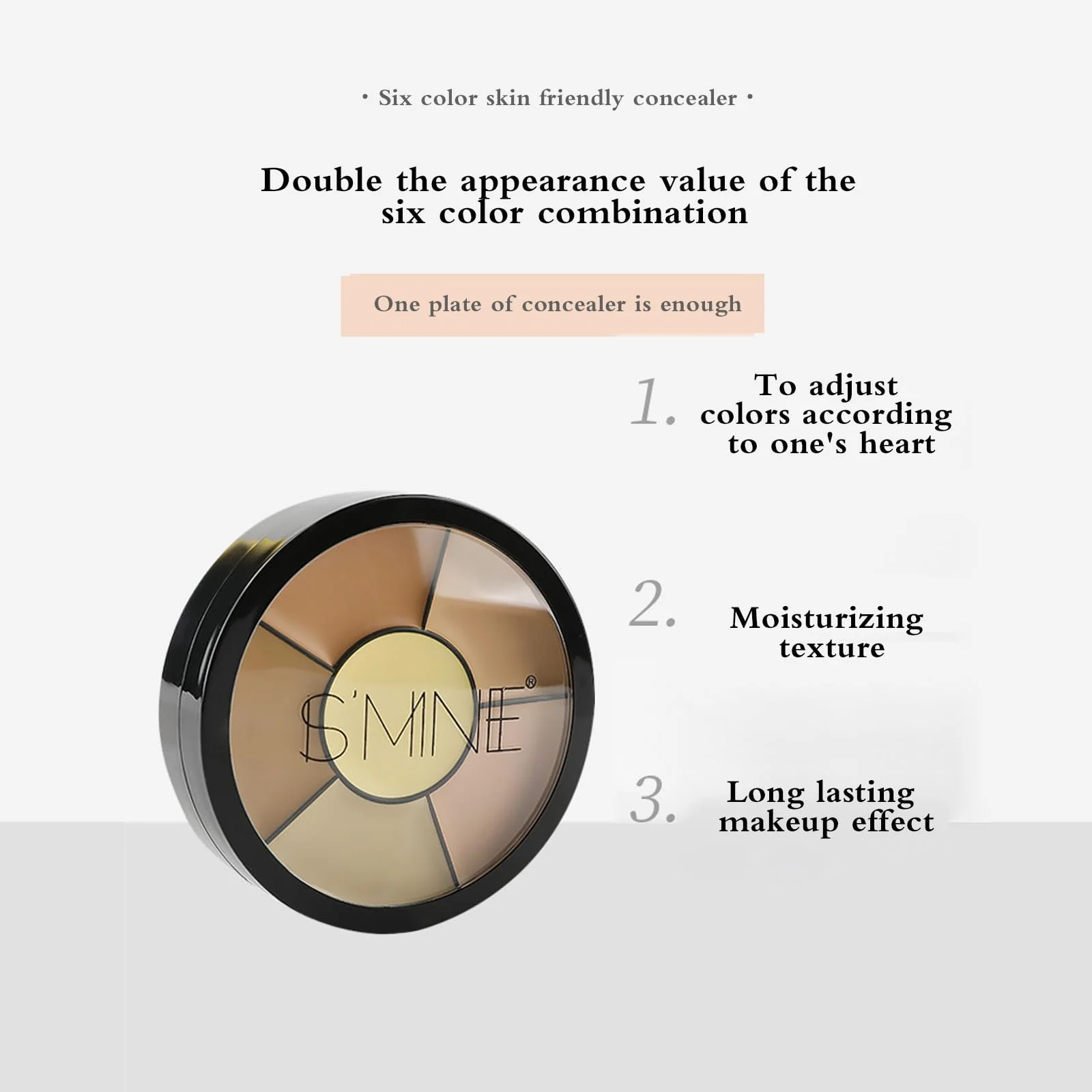 Палетка консилеров Holzsammlung 6 Colours для контурирования, водостойкая, с полным покрытием для индивидуального смешивания и коррекции, скрывает темные круги и недостатки кожи, 2 x 10 г, фото №3 Палетка консилеров Holzsammlung 6 Colours для контурирования, водостойкая, с полным покрытием для индивидуального смешивания и коррекции, скрывает темные круги и недостатки кожи, 2 x 10 г, фото №3