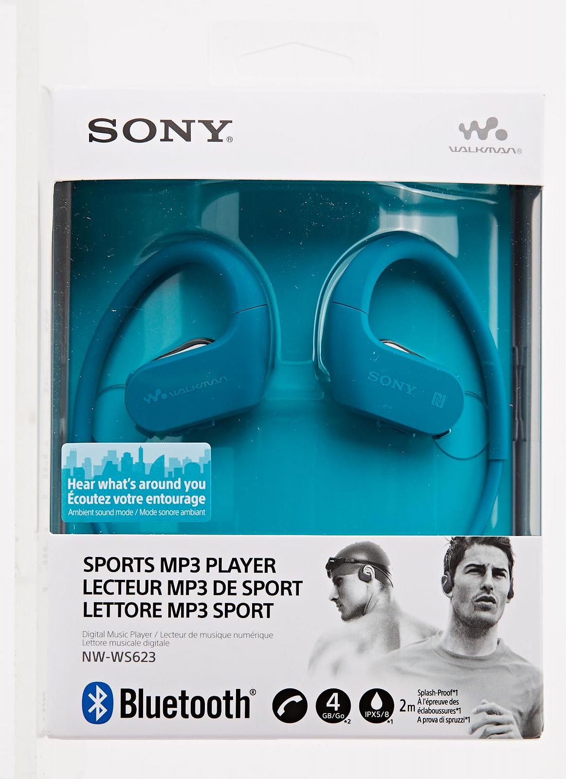 Спортивный плеер Sony NW-WS623 4GB Водонепроницаемый, фото №3