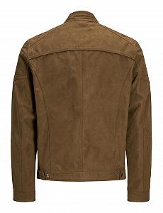 Кожаная куртка JACK & JONES Essentials Rocky synthetic.ua - Фото 1