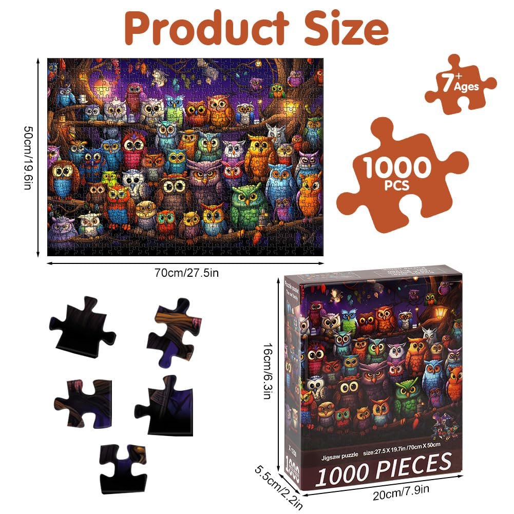 Пазл Vicloon 1000 элементов Owl Themes, фото №2