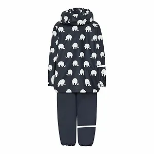 Дощовик Celavi Унісекс Дитячий Набір Малюнок Слон AOP PU Пальто synthetic.ua - Фото 1