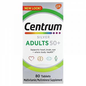 Мультивитамины для взрослых 50 Centrum Silver Adults 80 Tablets - Фото 1
