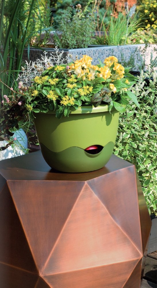 Підвісний квітковий горщик Plastia Mareta з автополивом та ланцюгом 25 та 30 см, фото №2