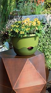 Підвісний вазон Plastia Mareta з системою поливу та ланцюгом 25/30 см Поліпропілен - Фото 1