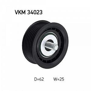 Ролик обводной/направляющий SKF VKM 34023 поликлинового ремня для SAAB слева сверху synthetic.ua - Фото 1