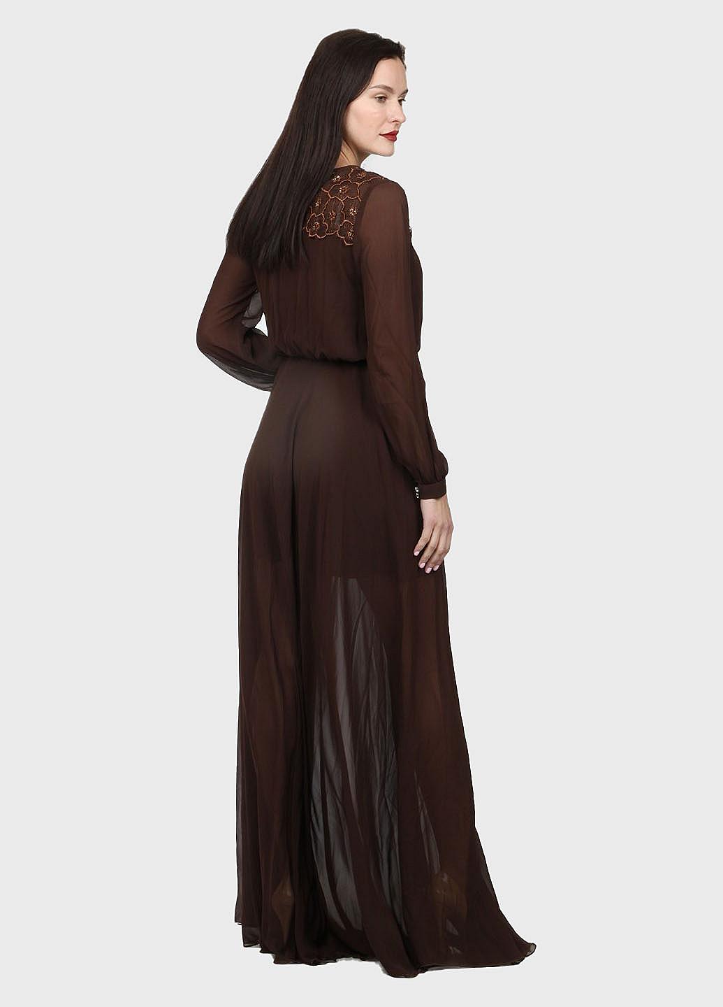 Платье Enna Levoni S Коричневый (ND-13005-Brown), фото №2