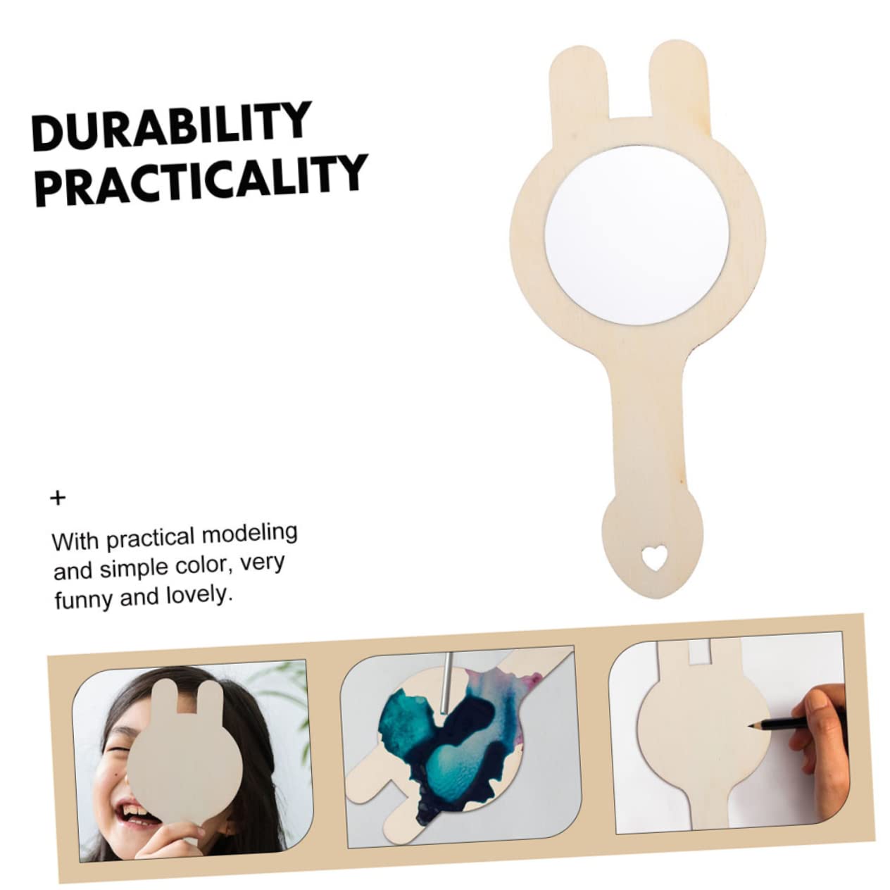 Зеркало Angoily Маленькое Белое Дерево Ребёнок, фото №3 Зеркало Angoily Маленькое Белое Дерево Ребёнок, фото №3